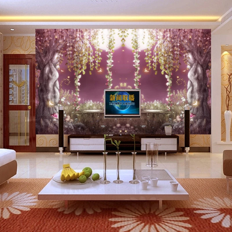 European-Style-Fairy-Tale-Forest-Romantic-Moonlight-3D-Mural-Wallpaper-Living-Room-TV-Sofa-Background-Wall (2)