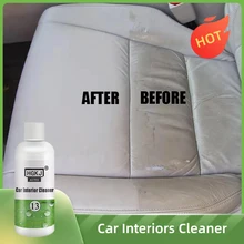 

100ml Car Interior Leather Cleaning Agent High Concentration Multi-purpose Spray Flannel Woven Cleaning Auto Roof HGKJ13