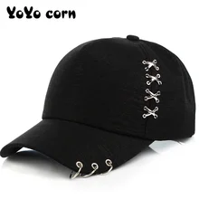 YOYOCORN панк Gorras Bone Masculino Feminino Beisbol хип-хоп бейсболка s креативный унисекс креативный пирсинг кольцо бейсболка
