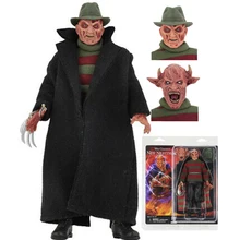 NECA Wes Craven's New nightster Freddy Krueger 8 дюймов в одежде ПВХ фигурка модель игрушка; подарок