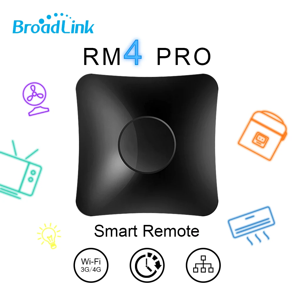 Broadlink RM4 Pro мини умный дом автоматизации WIFI ИК RF Универсальный пульт