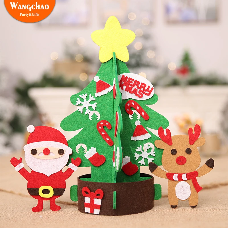 

Creative DIY Handmade Fabric Christmas Tree Elk Christmas Decorations Home Accessories New Year's Decor Xmas Party Supplies