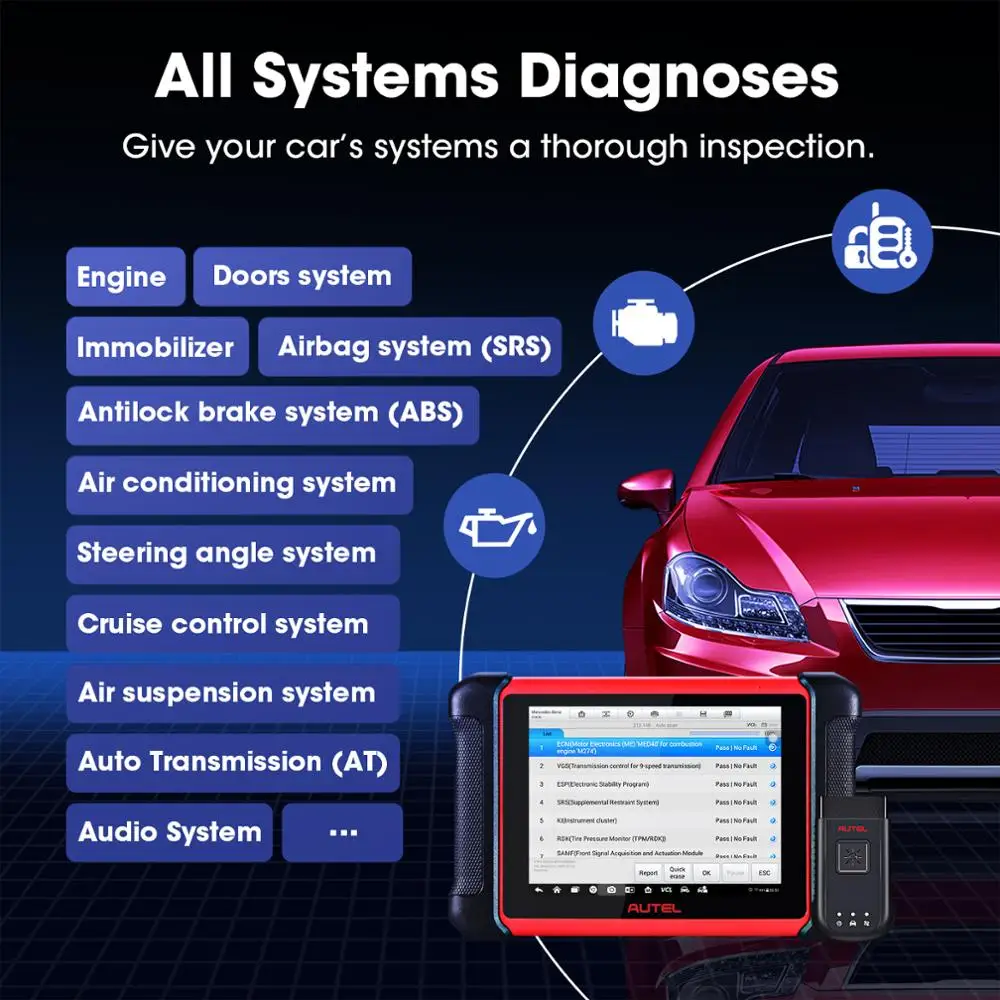 Autel MaxiCOM MK906BT Car Diagnostic Tool Bluetooth Automotivo Scanner ECU Coding PK MaxiSys MS906BT MS908S MS906|Engine Analyzer| - AliExpress