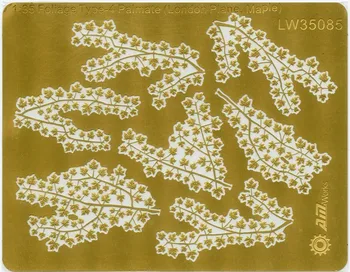 

1:35 Scale Foliage Type-4 Palmate (London plane,Maple) fret size 9X11cm LW35085