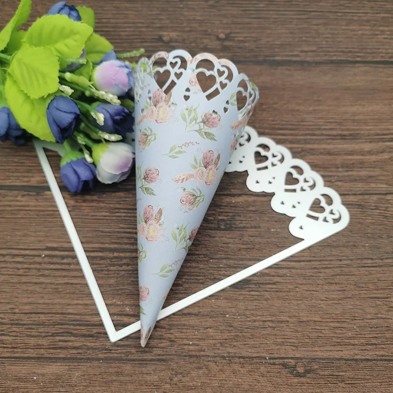 Love Flower Tube Wedding Metal Cutting Dies Stencils For DIY Scrapbooking Decorative Embossing Handcraft Die Cutting Template
