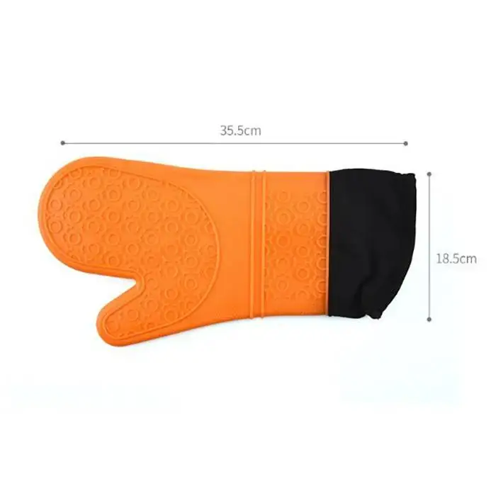 Унисекс прочная теплоизоляция анти-обжигающая Нескользящая кухня анти-обжигающая, изоляция, перчатки прихватки