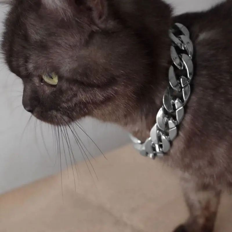 Fashion Necklace Thick Chain Pets Dog Jewelry Collar Neck Ring Pet Accessories