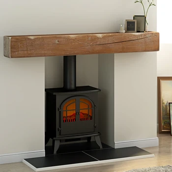 

Panana Solid Oak Beam Floating Shelf Mantle Piece Fire Place Surround Sanded Log Burner Wooden Furniture Panel Fast delivery