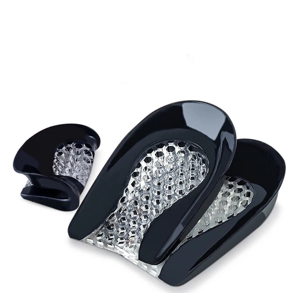 

Silicone Gel Heel Pad for Shock Absorption Plantar Fasciitis Pain Relief Foot Care Insert Insole Height Increase Cup Cushion Pad