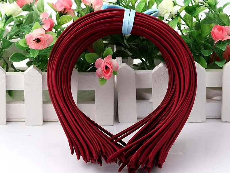 wine red Модный металлический ободок для волос, украшение для волос, аксессуары для украшения головных уборов, рукоделие для детей, игрушки ручной работы, вечерние украшения - Цвет: wine red