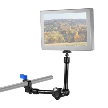 

Adjustable Articulating Friction Arm with 15mm Rod Clamp Mount for Field Monitor LED Light Flash Microphone Camera Cage Rig