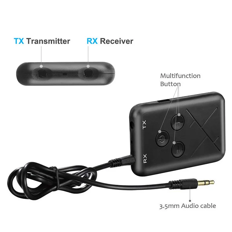 RX/TX стереоприемопередатчик "2-в-1" с Bluetooth 4,2 передатчик и приемник 3,5 мм аудио адаптер Фирменная Новинка и высокое качество