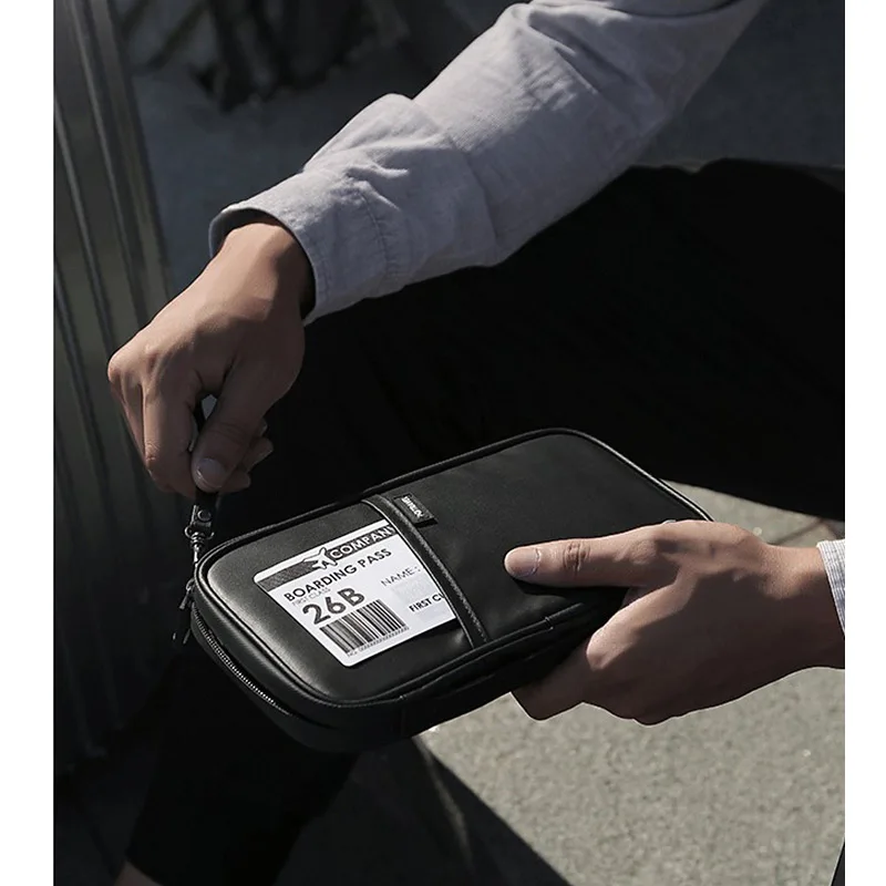 RFID женский дорожный кошелек, Женская Обложка для паспорта, Минималистичная сумка для хранения ключей, органайзер, водонепроницаемый, ключница, повседневный держатель для карт