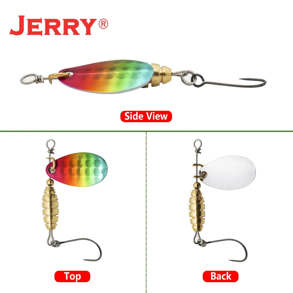 Jerry Spear 스피너 미끼 금속 초경량 UL 낚시 미끼 스피너 베이트 농어 송어 저음