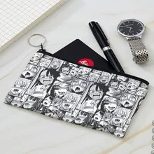 NEW Fashion Women And Men Absolutely Beautiful Japanese Animation Coin Purse Lady Girls Wallet Lipstick Canvas Bag With A Zipper