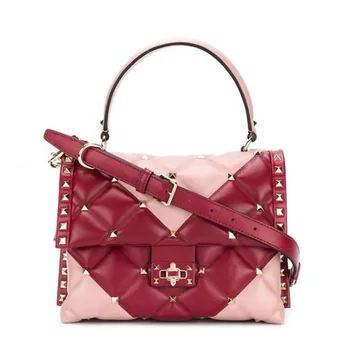 

2020 New Famous Designer Panelled Diamond Lattice Women Purse and Handbags High Quality Genuine Leather Shoulder Messenger Bags