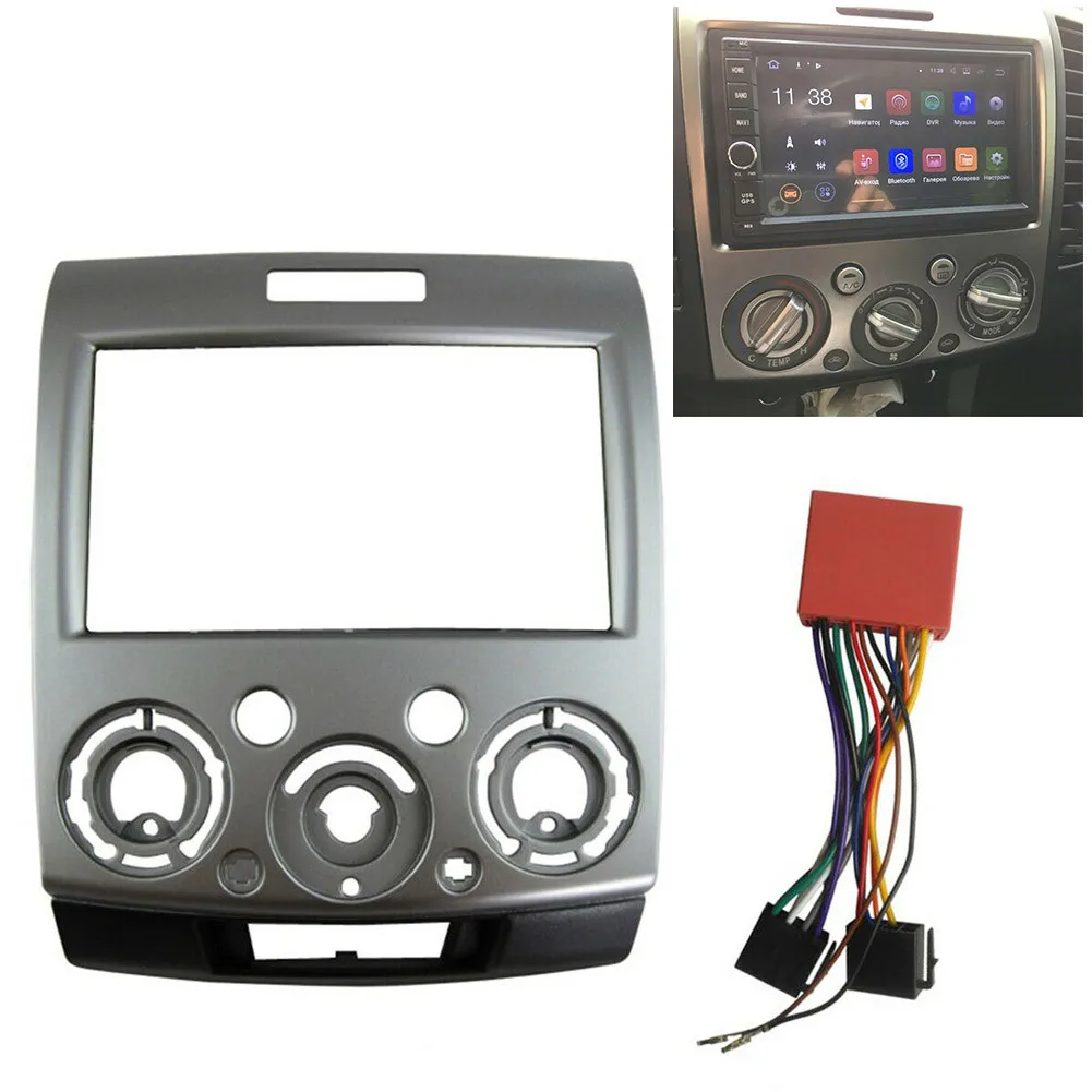 

2DIN Car Stereo Radio DVD Fascia Fascias Dash Panel Plate Trim Kit Frame Cover For Ford Ranger PJ PK Mazda BT-50 Everest