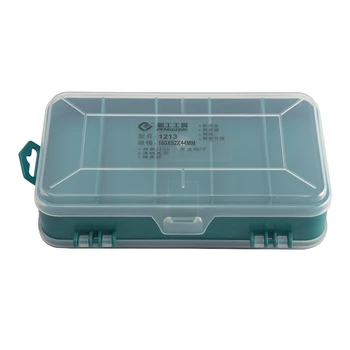 

Accessories Portable Home Double Side Multifunctional Hand Tool Transparent Multifunction Container Plastic Screws Storage Box