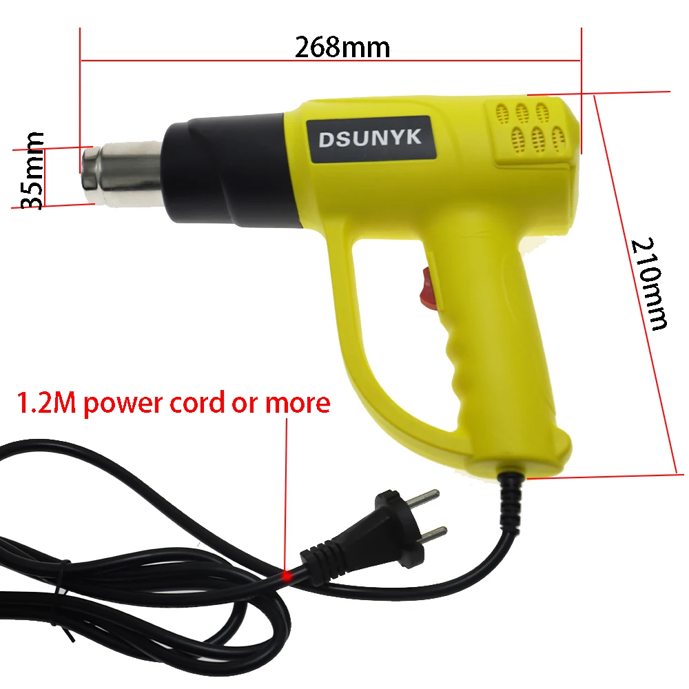 2000W Hot Air Gun Industrial Grade Digital Display Solding Heat Gun Electric Adjustable Temperature Welding Tool Electrical Tool hot air gun,heat gun