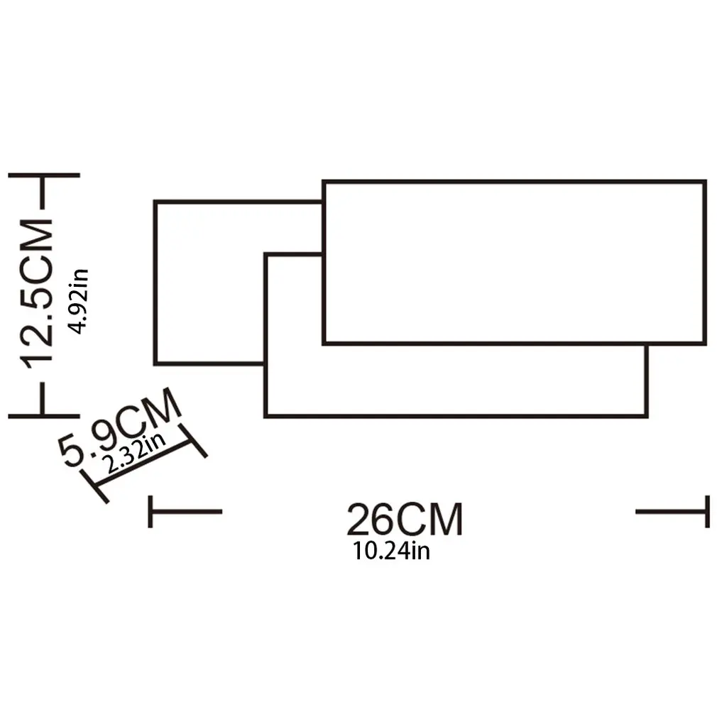 Otp-Sfp-12W, теплый белый светодиодный Современный минималистичный настенный светильник, три квадратных бра, светодиодный настенный