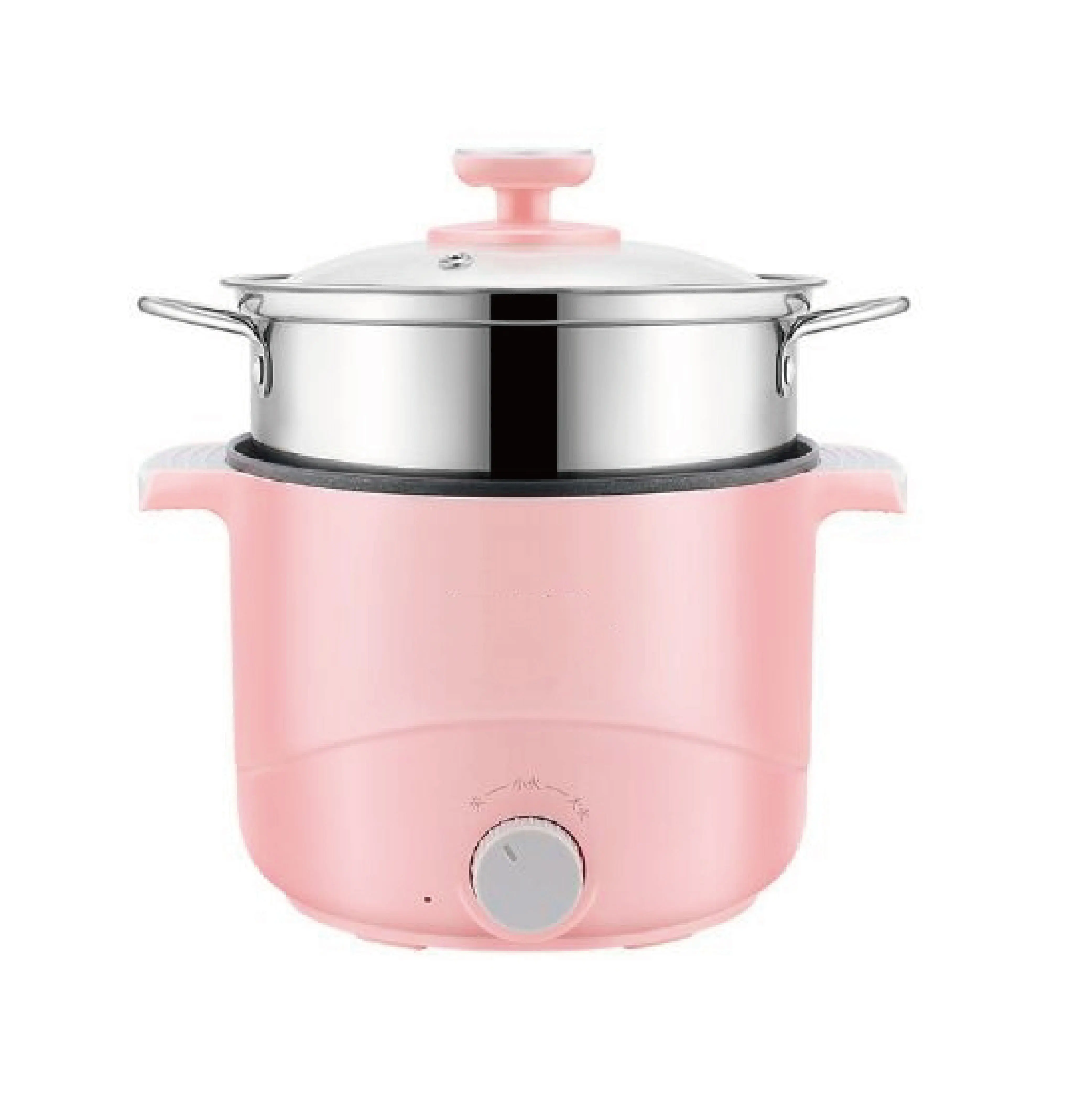 

220V Multifunctional mini electric hot pot with steamerdormitory student pot small power electric skillet noodle pot