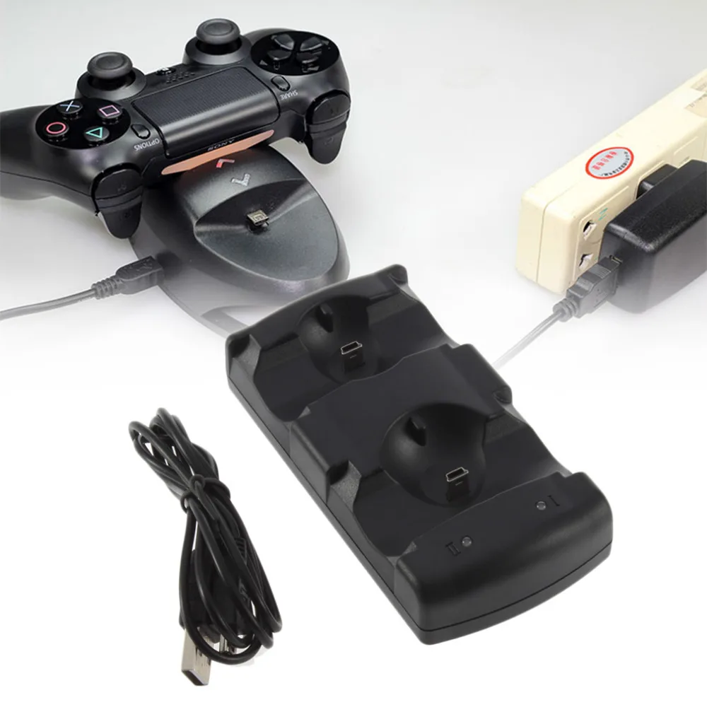Cool and Awesome 2 in 1 USB Powered Dual Charging Game Station Charger Stand Dock Holder Mount for PS3 Controller |