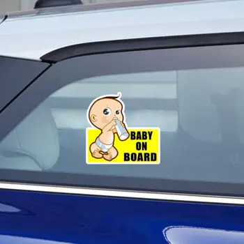 

Baby On Board Sticker Reflective Vehicle Car Signs Warning Sticker for Driver E7CA
