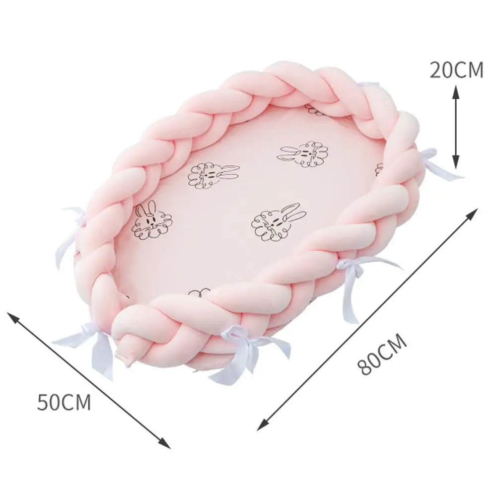 Детская колыбель кровать портативный 100% хлопок кроватки дышащий гипоаллергенный новорожденный мягкий шезлонг как для фото реквизит