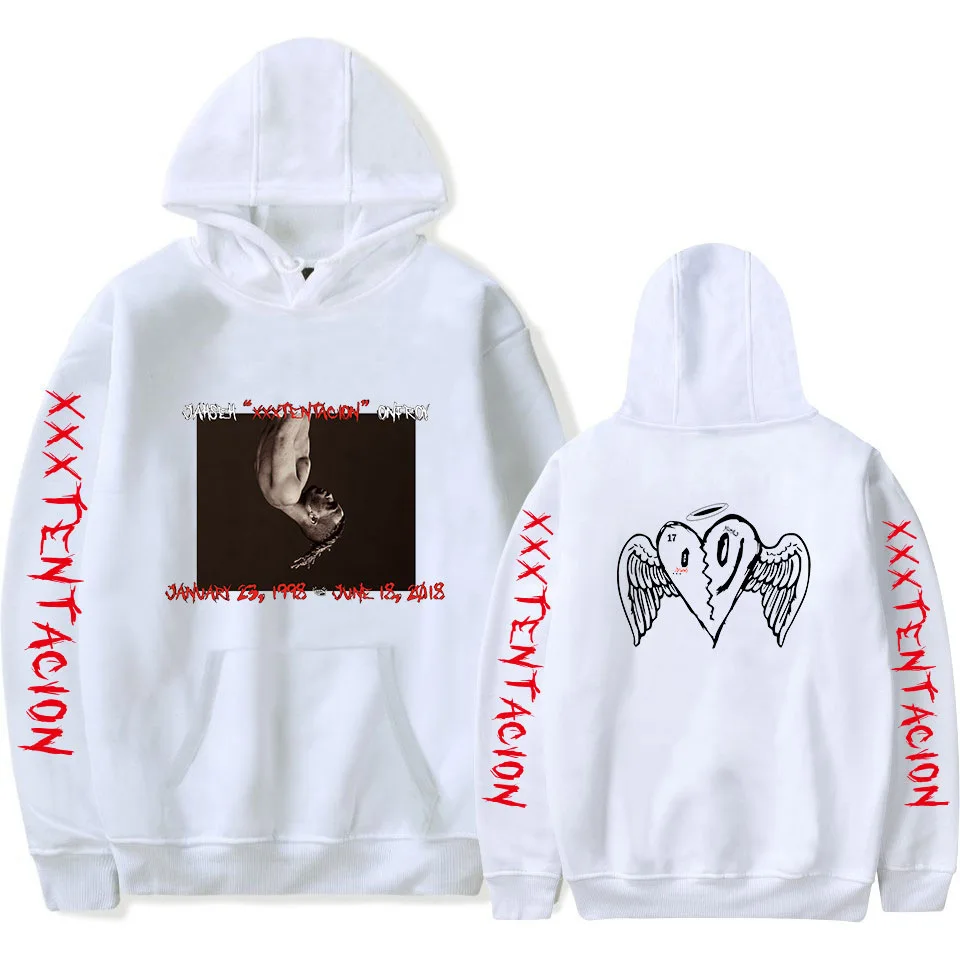 Толстовка XXXTentacion с капюшоном и круглым вырезом модный трендовый стиль новые
