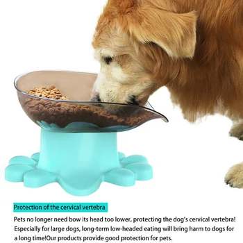 

New Acrylic Protect Dog Gums Bowl Pet Dog Bowl Slow Food Bowl Large Dog Pet Feeder Food Holder For Cats and Dogs Feeding Supply