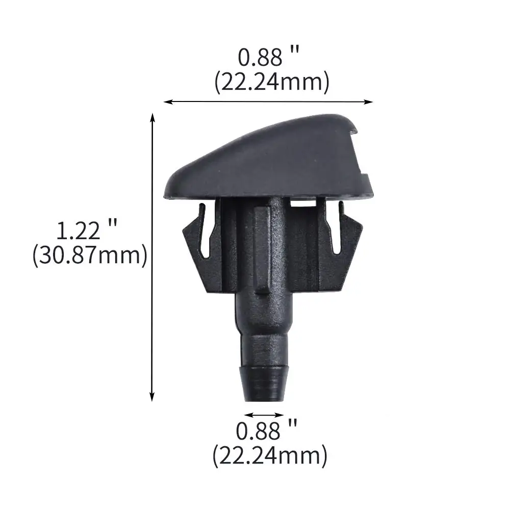 Передние насадки омывателя лобового стекла для 06-13 «Chevrolet Impala» 06-11 Chevrolet HHR ЗАМЕНЯЕТ OEM#: 10350074 Форсунка Инжектора Комплект из 2