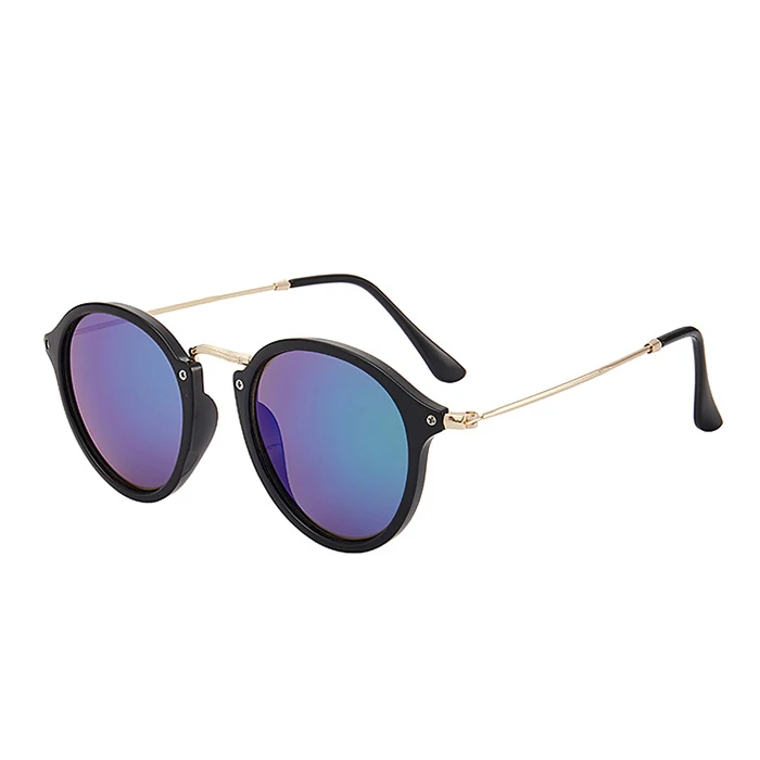 Psacss солнцезащитные очки для женщин/мужчин винтажные круглые солнечные очки высокого качества брендовые дизайнерские солнцезащитные очки lentes de sol hombre/mujer UV400 - Цвет линз: ATEG2447-7