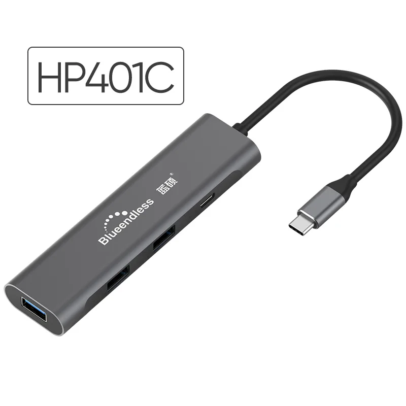 Blueendless usb c hub USB3 1 Type C to 3 port USB3 0 HDMI and Type 1