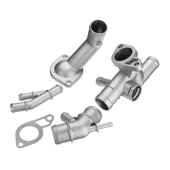 

Hot 4pcs Aluminum Coolant Flange Upgrade Kit for VW MK4 Golf Jetta GLI GTI 337 1.8T 2000-2005 for Audi TT 2000 2001 2002