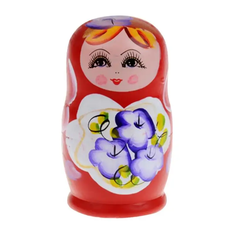 5 шт. деревянная новинка русская матрешка Matryoshka набор кукол ручная роспись рождественские украшения для дома детские развивающие ремесла ручной работы