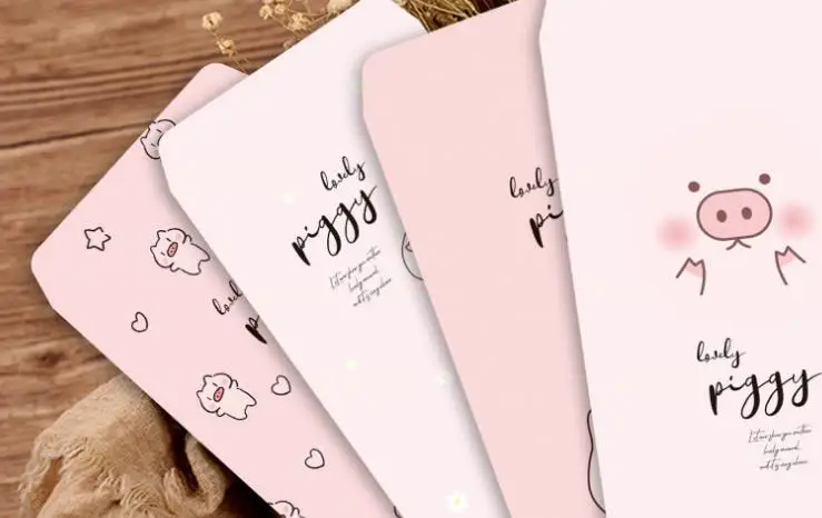 20 шт./компл. мультфильм розовые животные Свинья бумажные конверты поздравительная открытка письмо стационарный органайзер для хранения студентов подарок