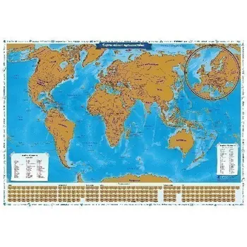 

Scratch-world map "map of your trips", 86*60 cm