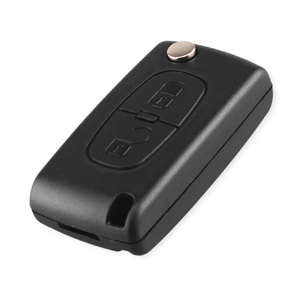 KEYYOU HU83 2 кнопки дистанционного складной Автомобильный ключ для peugeot 307 3008 308 408 433 МГц ID46 CE0536 Флип брелок для ключей