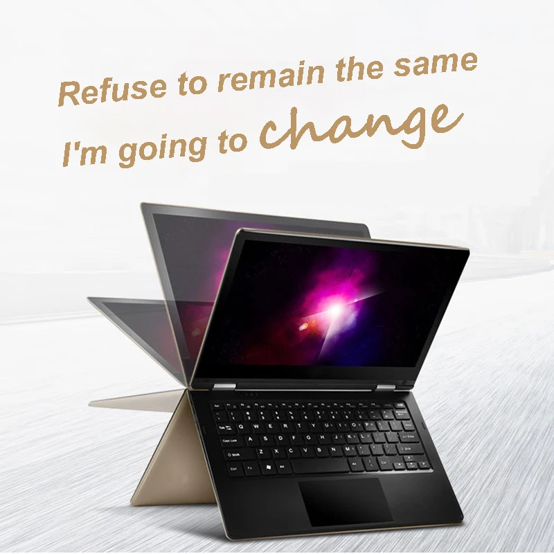  360 ° 11.6 inch 8GB RAM Notebook Intel Atom Quad Core Laptops With FHD Display Ultrabook Student Co