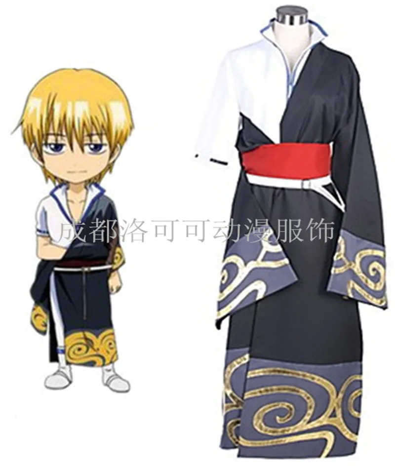 Кимоно из аниме GINTAMA для косплея Саката гинтоки костюм косплей Хэллоуин вечерние