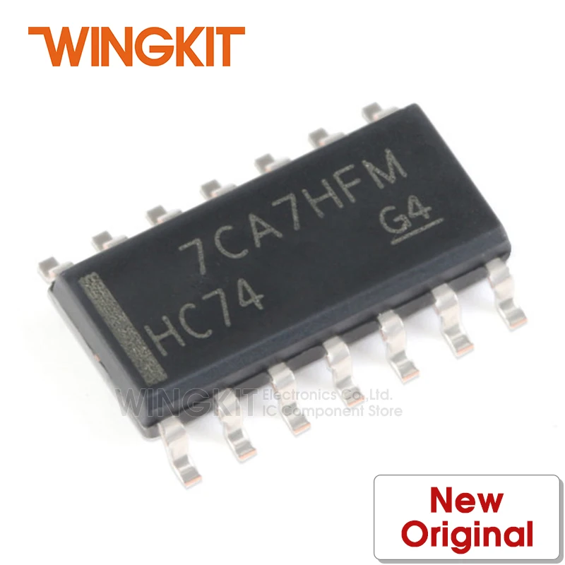 10 шт. Вьетнамки SN74HC74DR SOIC14 SN74HC74D SN74HC74 4HC74/HC74 двойной d-тип с положительным краем |