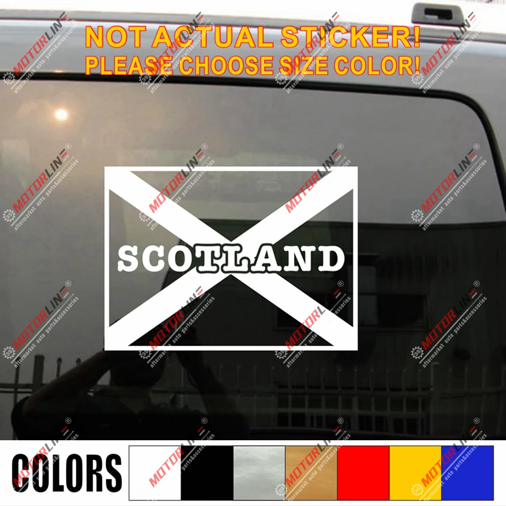 Scotland Saltire St Andrew Cross Decal Sticker Scottish Flag Car Vinyl pick size | Автомобили и мотоциклы