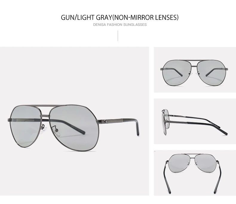 DENISA, зеркальные Мужские солнцезащитные очки, пилот, поляризационные, солнцезащитные очки, мужские, UV400, для вождения, для женщин, oculos de sol masculino, G98156