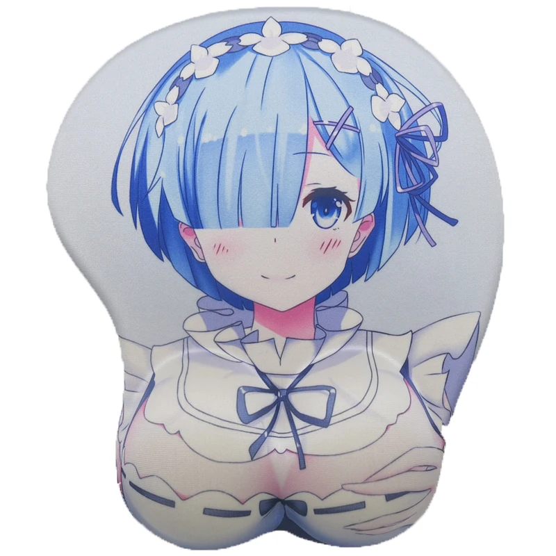 Rem Re Zero Аниме 3D сексуальный аниме задница большая грудь запястье коврик для мыши