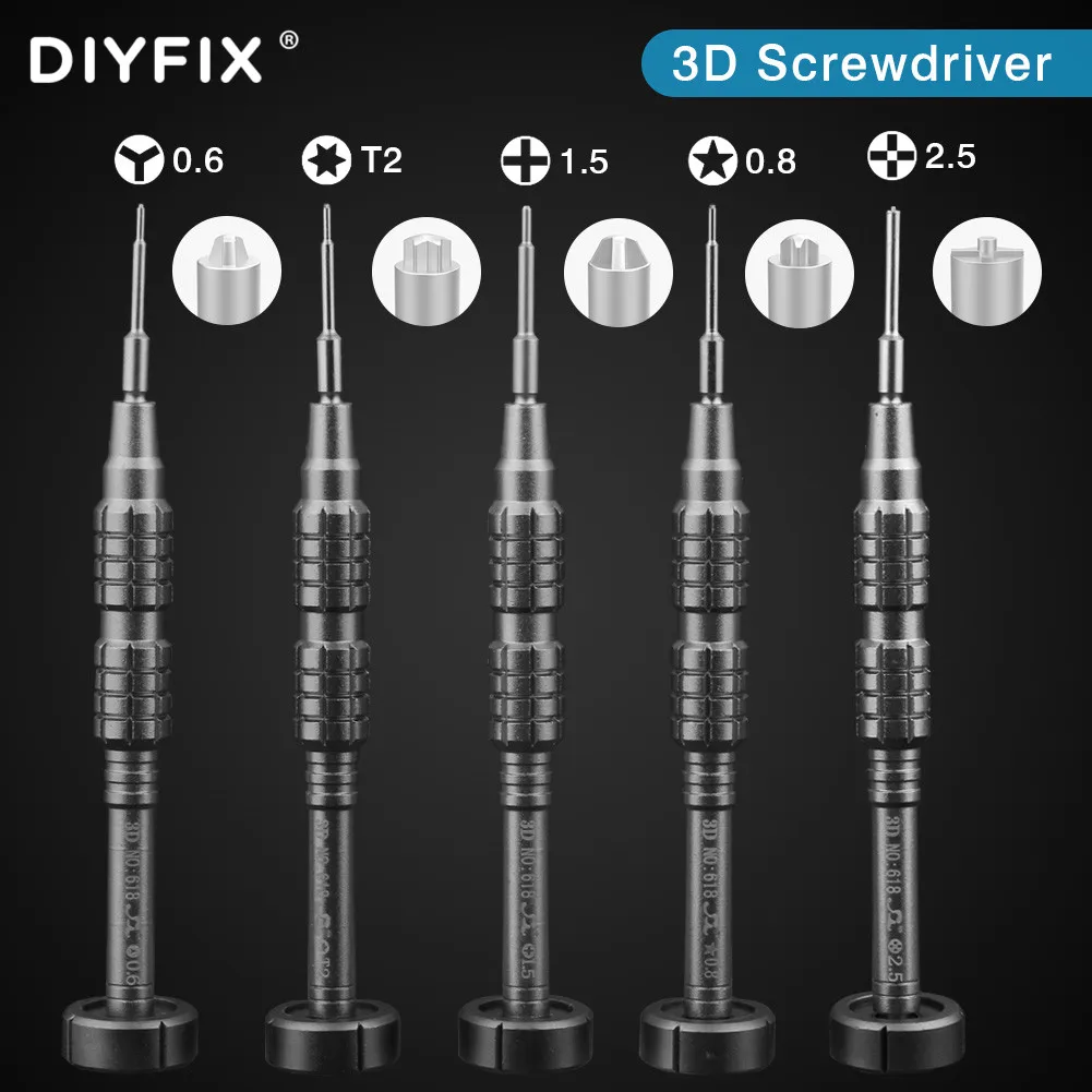 Tanie Zestaw wkrętaków precyzyjnych DIYFIX 5 w 1 dla iPhone 12 Series 3D