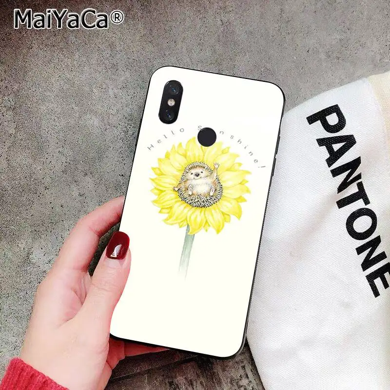 A10 MaiYaCa Darcy Ежик овечка Новинка чехол для телефона Fundas чехол для Xiaomi 8 9 se Redmi 6 pro 6A 4X7 note 5 7 - Цвет: A10