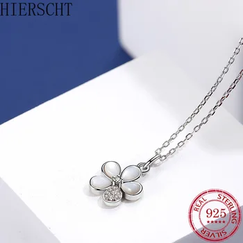 

Diamond Necklace S925 Sterling Silver Japanese and Korean Popular Zircon Flower Necklace Women Necklace Women Jewelry