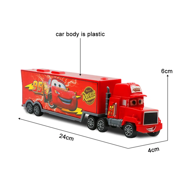 7pcs/set Disney Pixar Car 3 Jackson Storm McQueen Cruz Mack Uncle ABS Diecast Model Truck Car New Year Toys For Kids 2