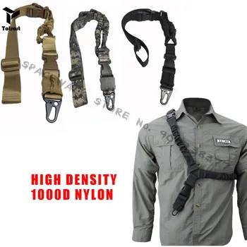 

Heavy Tactical One 1 American Single Point Sling Adjustable Bungee Rifle Shoulder strap length for Air-soft Wholesale