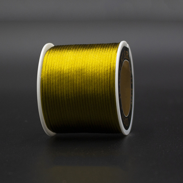 Satin Rattail Silk Cord Nylon Thread Cord Chinese Knot DIY Rope Bead Bracelet Jewelry Making Rope String